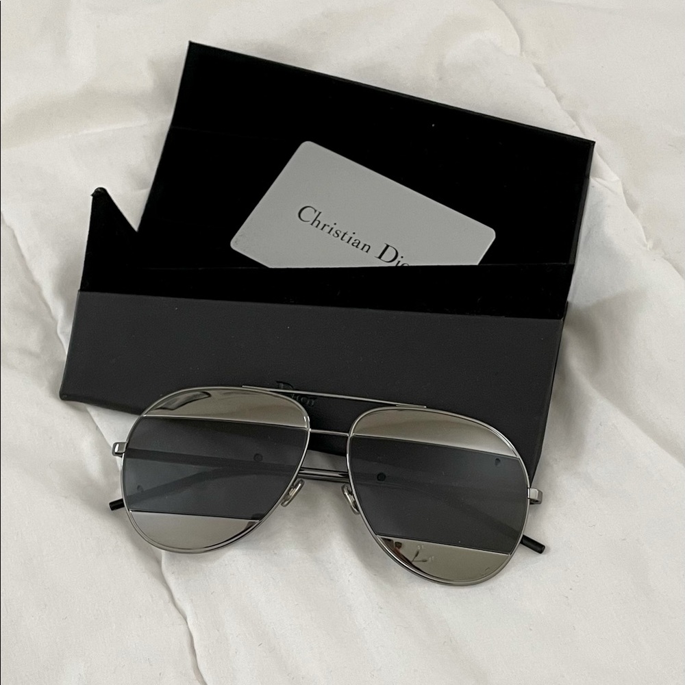 Christian Dior Spilt Aviator Sunglasses